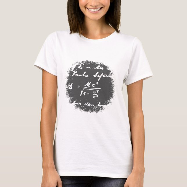 T-shirt Théorie de la relativité (Devant)