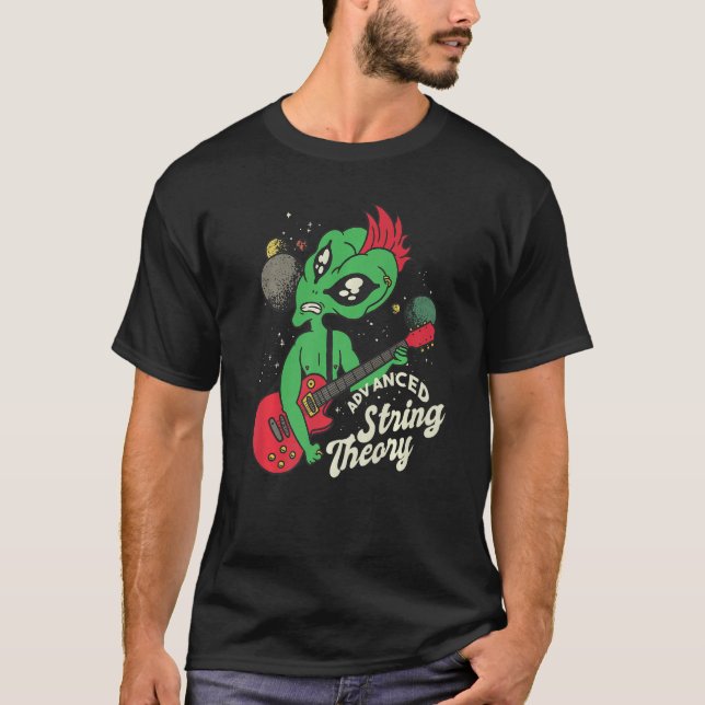 T-shirt théorie des cordes avancées galaxie alien (Devant)