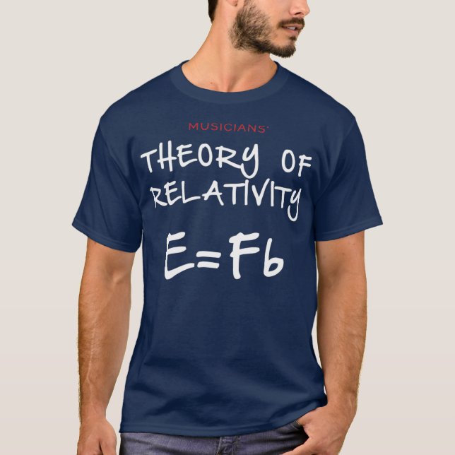 T-shirt Théorie des musiciens de la relativité EFb (Devant)
