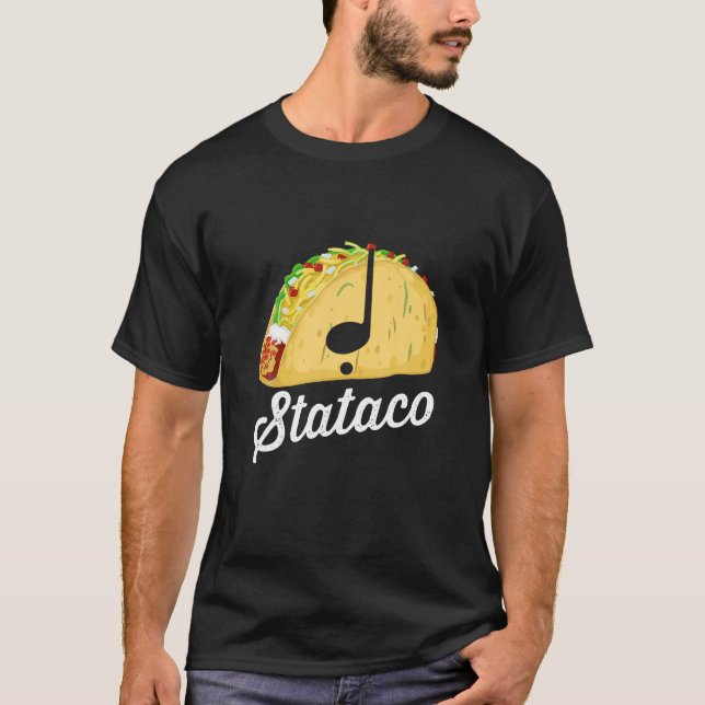 T-shirt Théorie Taco Staccato Stataco Drôle Musique Rythme (Devant)