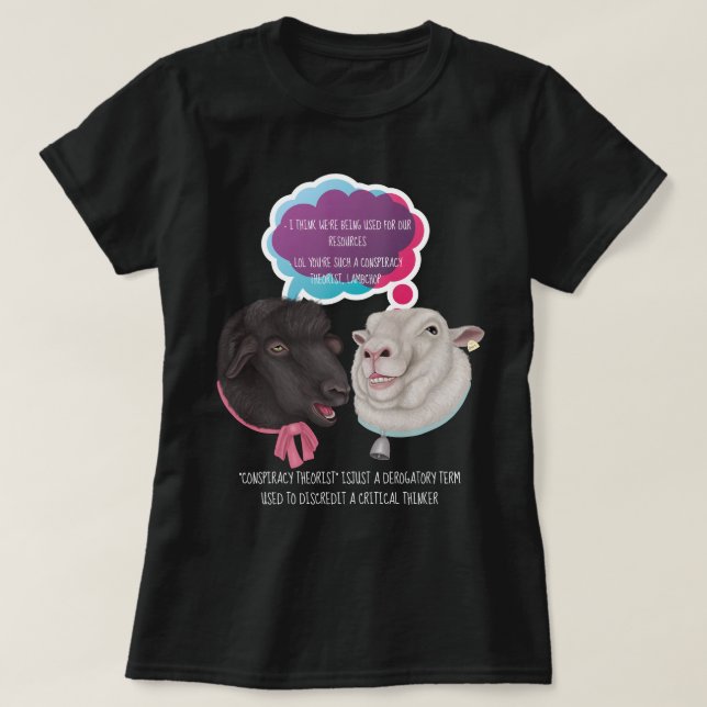 T-shirt Théoriste du complot (Design devant)