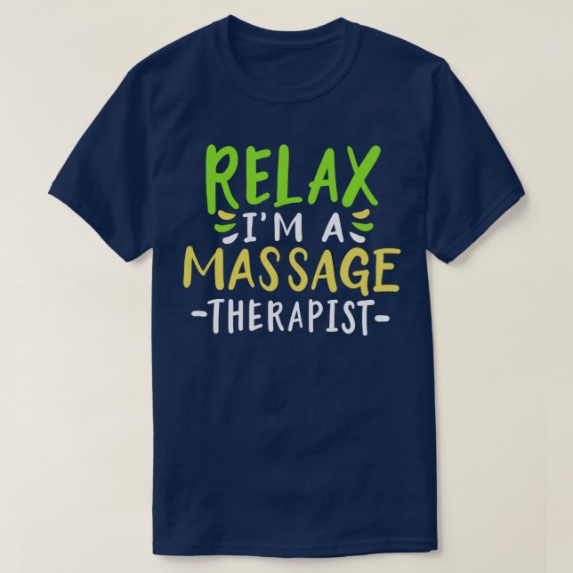 T-shirt Thérapeute de massage 2 (Design devant)