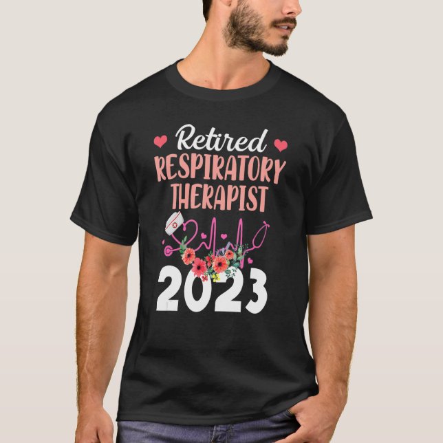 T-shirt Thérapeute respiratoire à la retraite 2023 Retrait (Devant)