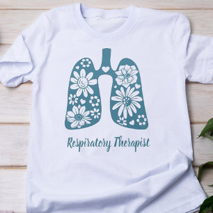 T-shirt Thérapeute Respiratoire Floral