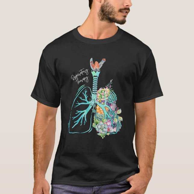 T-shirt Thérapeute respiratoire pulmonaire RT Respiratoire (Devant)