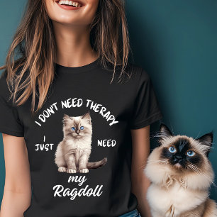 T-shirt Thérapie Amoureux des chats de Ragdoll