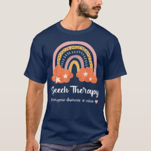 T-shirt Thérapie de la parole Tout le monde mérite une voi