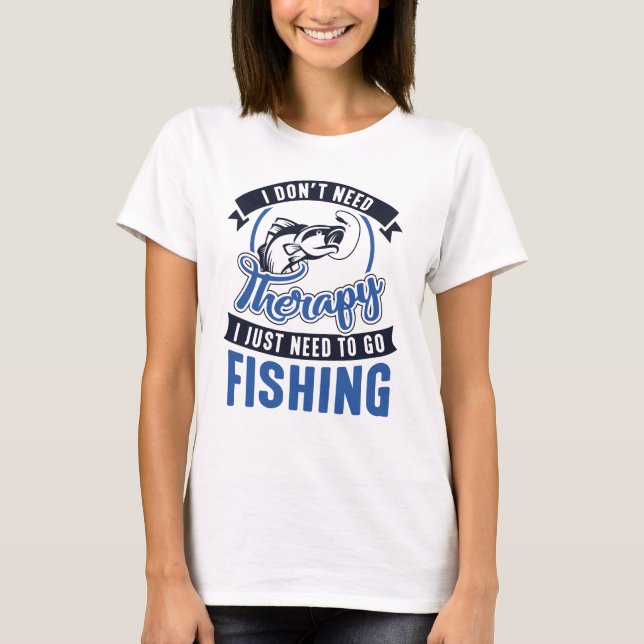 T-shirt Thérapie de la pêche (Devant)