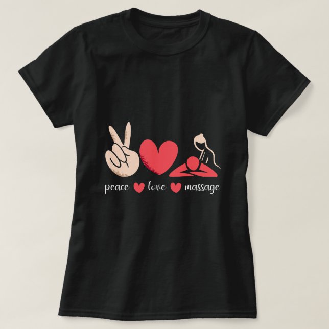 T-shirt Thérapie de massage amusante Citations de physioth (Design devant)