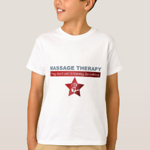 T-shirt Thérapie de massage en rouge rubis
