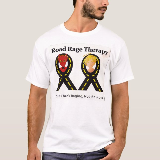 T-SHIRT THÉRAPIE DE RAGE DE ROUTE (Devant)