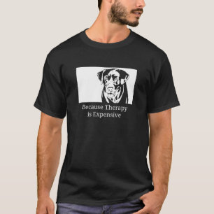 T-shirt Thérapie du chien Inspirée du laboratoire de cho
