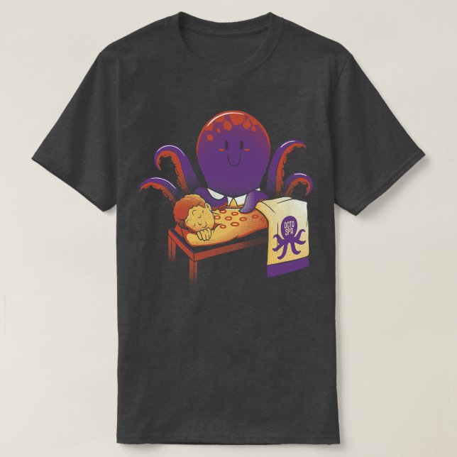 T-shirt Thérapie d'upping Massage d'octopus (Design devant)