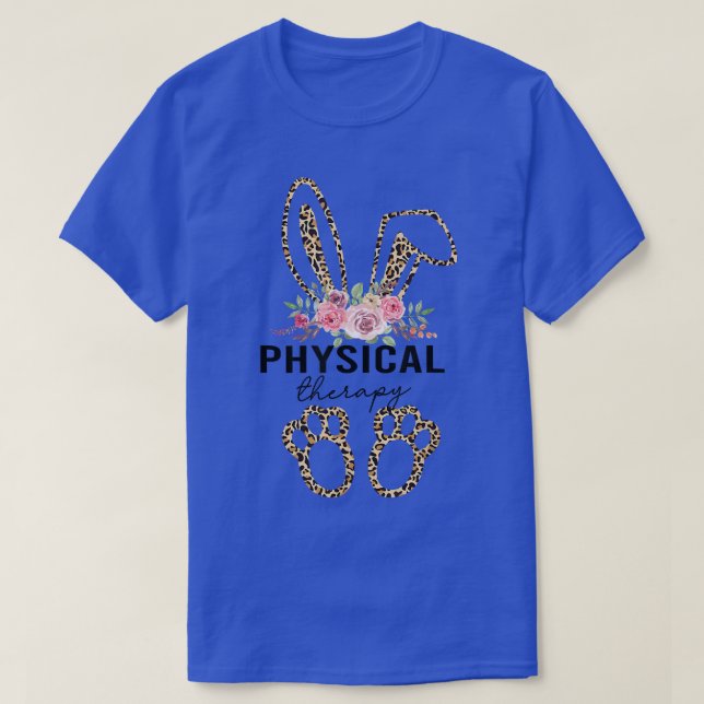 T-shirt Thérapie physique Bunny Pt de Pâques Thérapie phys (Design devant)