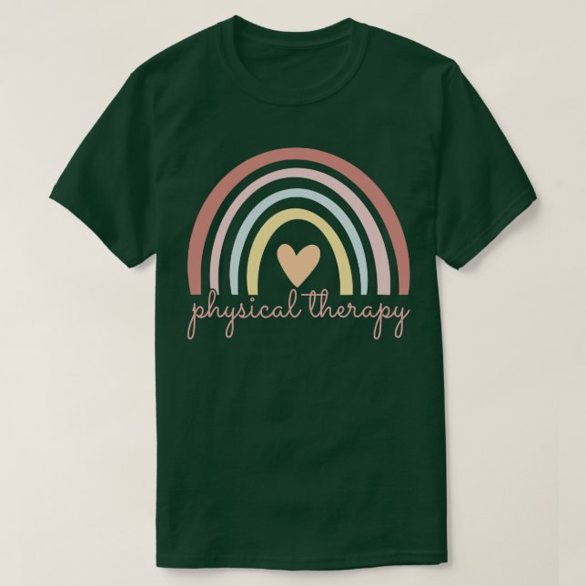 T-shirt Thérapie physique I Boho Rainbow (Design devant)