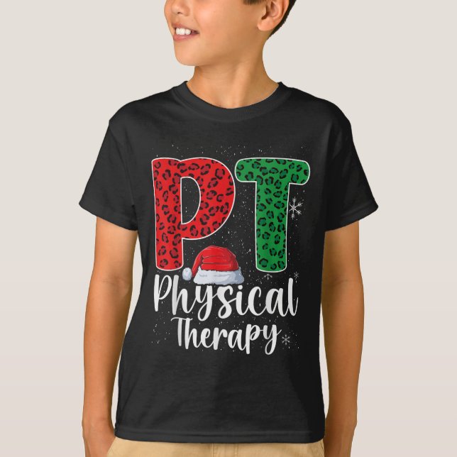 T-shirt Thérapie physique Noël Thérapeute de papi de Noël (Devant)