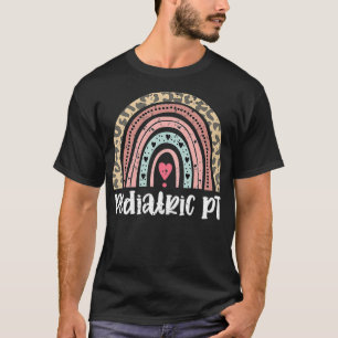 T-shirt Thérapie physique pédiatrique rétro Arc-en-ciel ph