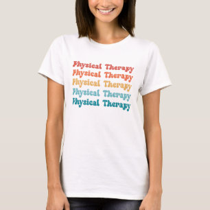 T-shirt Thérapie physique PT Retro PT Cadeaux Grad