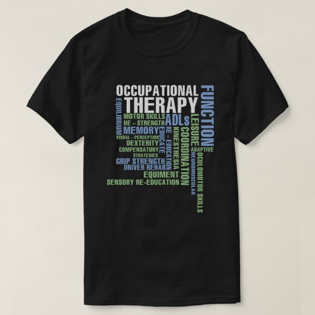 T-shirt Thérapie professionnelle (Design devant)
