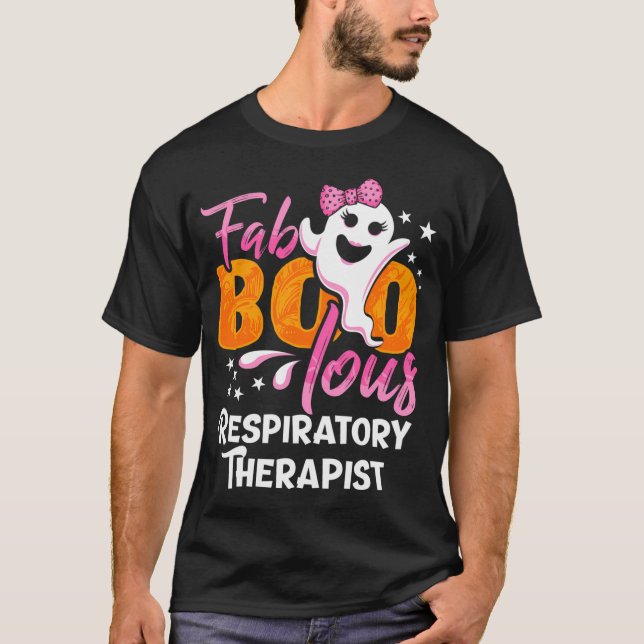 T-shirt Thérapie respiratoire fovole Halloween (Devant)