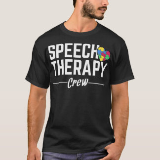 T-shirt Thérapie vocale Pathologie de l'équipage Discours 