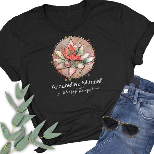T-shirt Therapist Spa Succulent Yoga Healing
