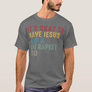 T-shirt Thérapiste Christian Mental Health Tee Jesus Faith