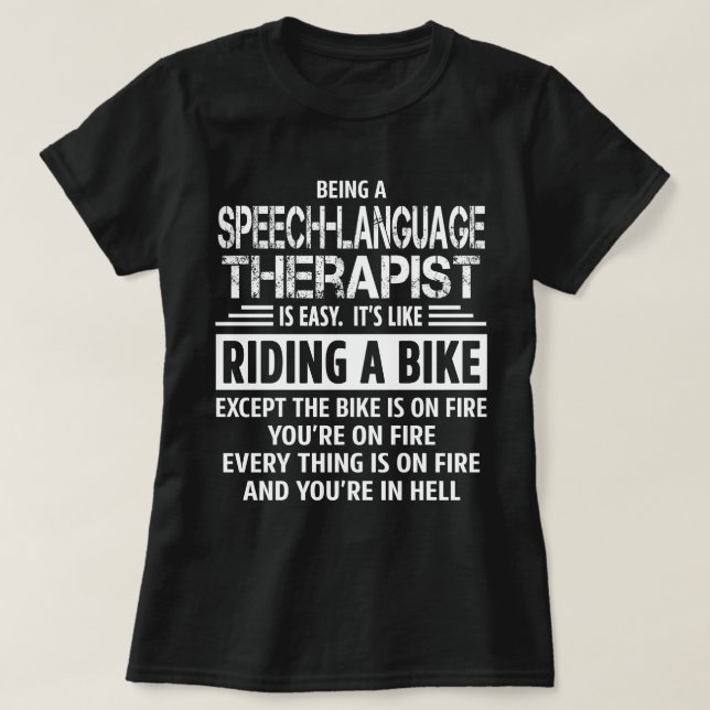 T-shirt Thérapiste de la parole (Design devant)