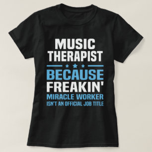 T-shirt Thérapiste de musique