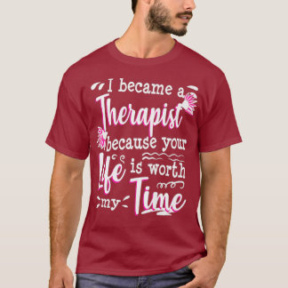 T-shirt Thérapiste Psychologue Travailleur Social Diplôme