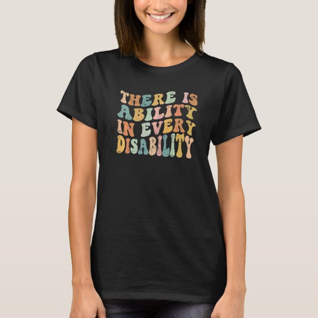 T-shirt There Is Ability In Every Disability Awareness Spe (Devant)