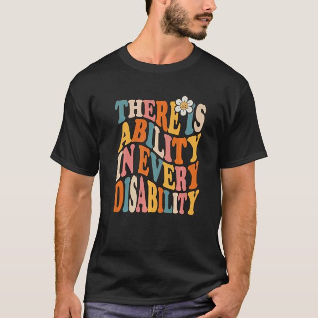 T-shirt There Is Ability In Every Disability Awareness Spe (Devant)