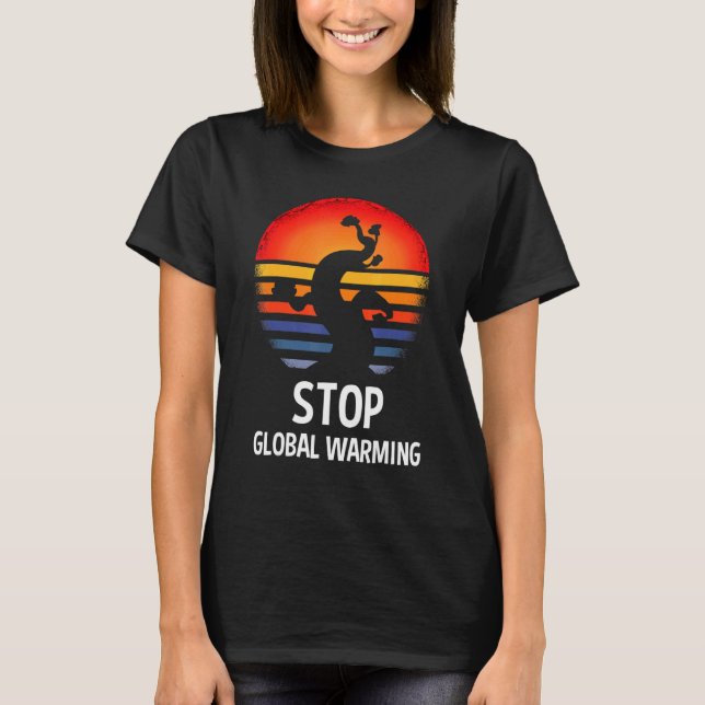 T-shirt There Is No Planet B Global Warming Climate Change (Devant)