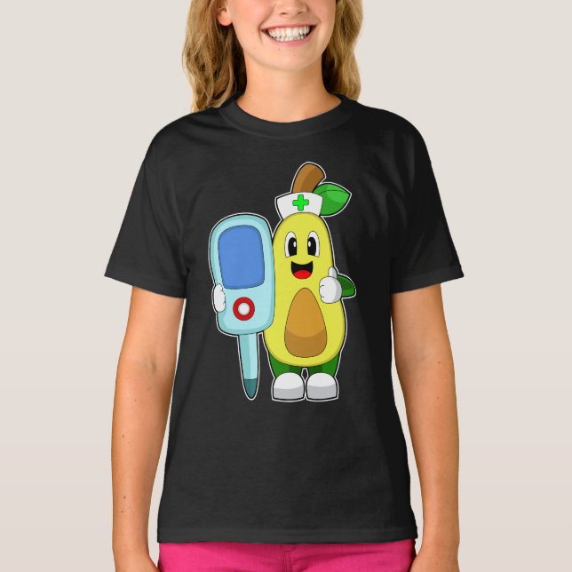 T-shirt Thermomètre de fièvre de l'infirmière de l'avocat (Devant)