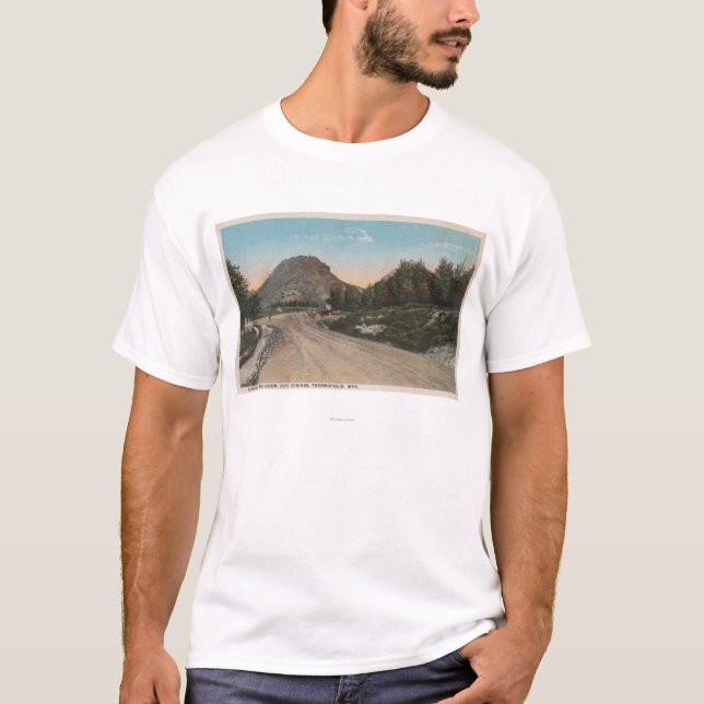 T-shirt Thermopolis, WY - vue d'allée de Big Horn (Devant)
