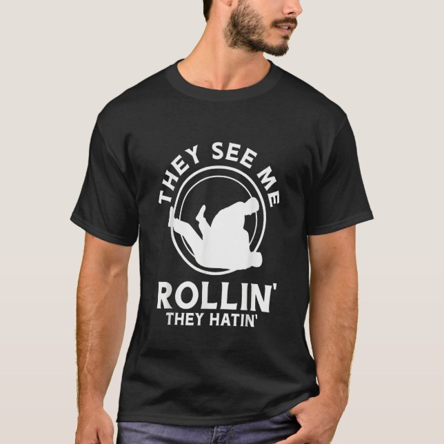 T-shirt They see me rollin they hatin (Devant)