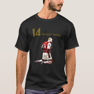 T-shirt Thierry henry 14 sur rouge foncé