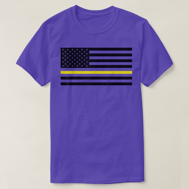 T-shirt Thin Yellow Line, Security Guards, Truck Drivers S (Design devant)