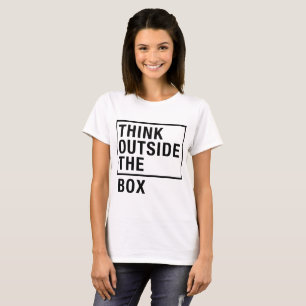 T-Shirt Think Outside The Box, tumblr tee