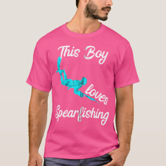 T-shirt This Boy Loves Spearfishing Speardiver Spearfisher