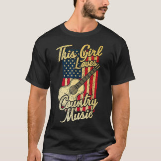 T-shirt This Girl Loves Country Music Women 3002