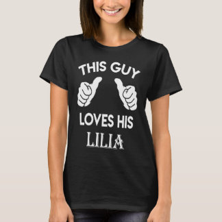 T-shirt This guy loves his LILIA  valentine Anniversary 71