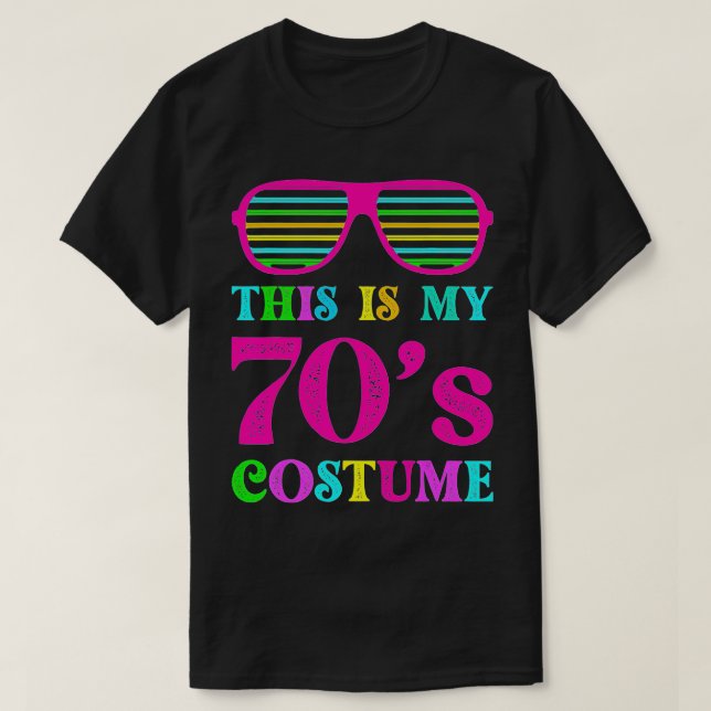 T-shirt This Is My 70s Costume Funny Halloween 1970  (Design devant)