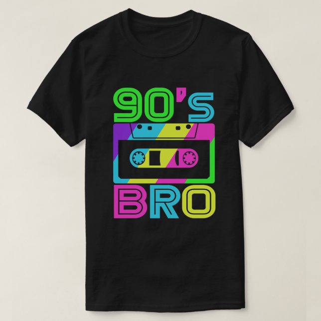 T-shirt This Is My 90 Bro Tee 80's 90 (Design devant)