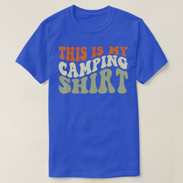 T-shirt This Is My Camping  Retro Novelty Camper 1  (Design devant)