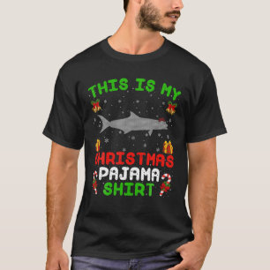 T-shirt This Is My Christmas Pajama Ugly Cobia Fish Christ