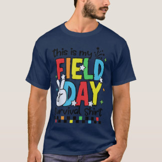 T-shirt This Is My Field Day Survival Shirt Field Trip Fun