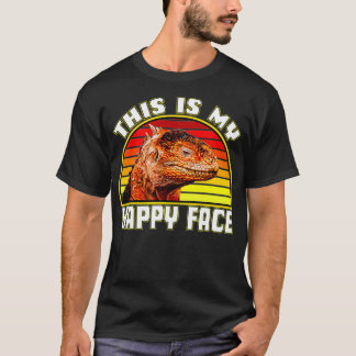 T-shirt This Is My Happy Face Bearded Dragon