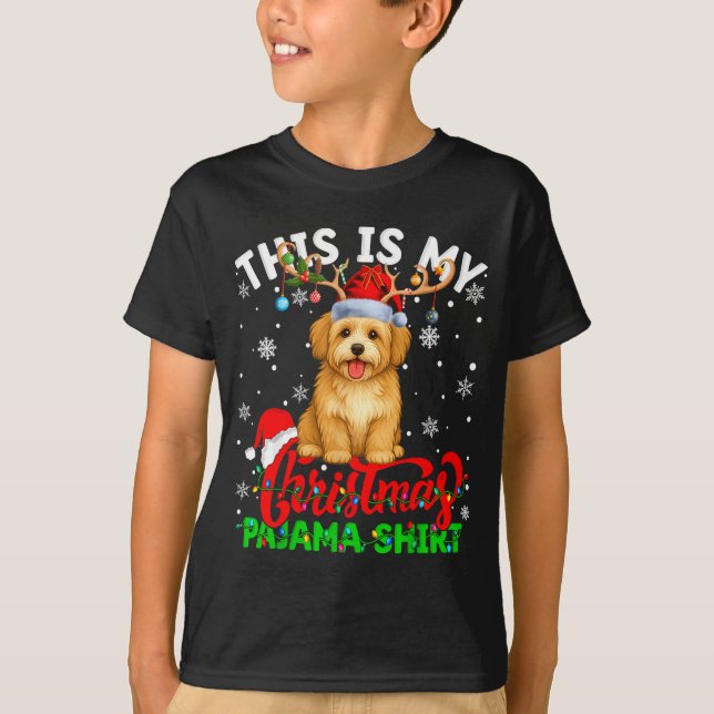 T-shirt This Is My Havanese Dog Ugly Christmas Pajama Swea (Devant)