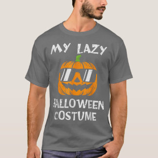 T-shirt This is my lazy halloween costume with Jack o Lant